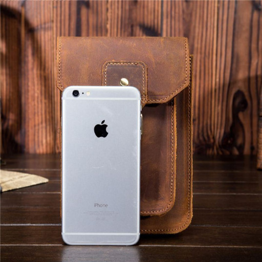 Сумка напоясний велика зі шкіри Crazy Hourse bx2090 фірми Bexhill