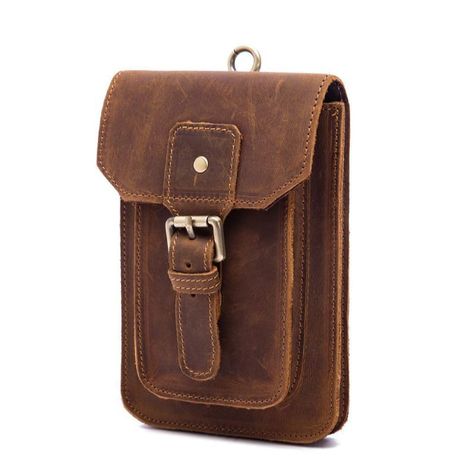 Large leather belt bag Crazy Hourse bx2090 from Bexhill