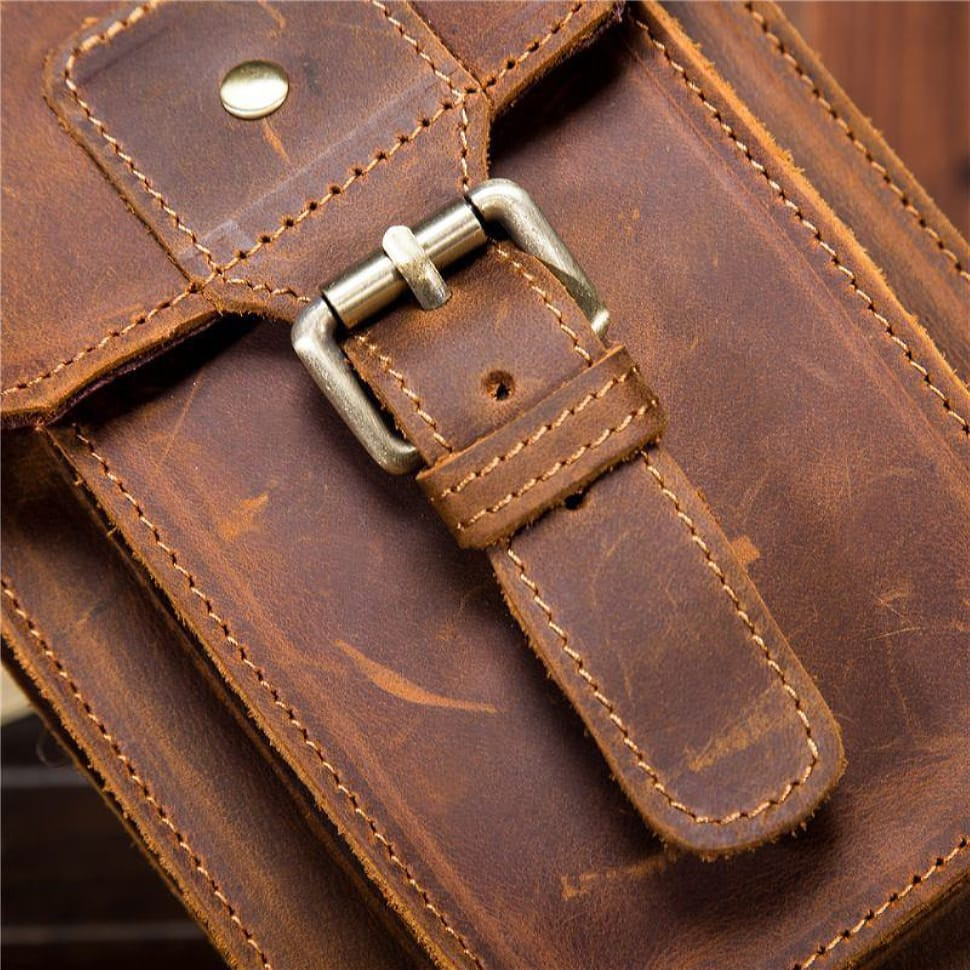 Large leather belt bag Crazy Hourse bx2090 from Bexhill