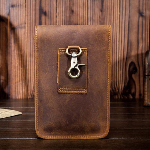 Сумка напоясний велика зі шкіри Crazy Hourse bx2090 фірми Bexhill