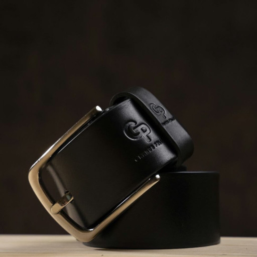 Ремінь чоловічий GRANDE PELLE 00778 джинсовий Чорний