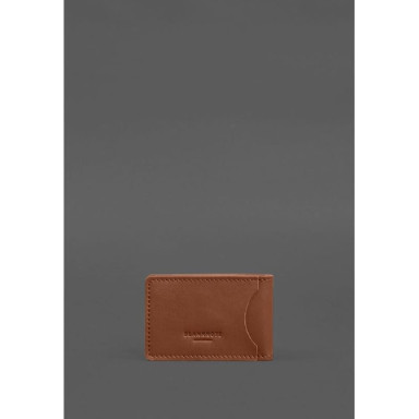 Leather cover for DSNS certificate with pocket, light brown