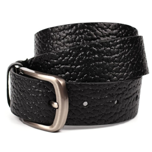 Чорний шкіряний ремінь флотар TARWA A14062-01 ширина 40мм