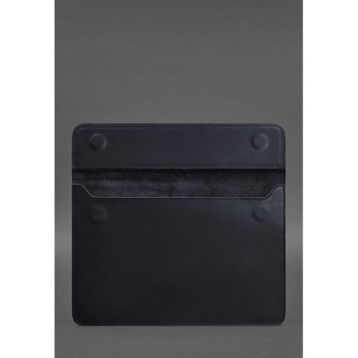 Шкіряний чохол-конверт на магнітах MacBook 13 Синій Crazy Horse