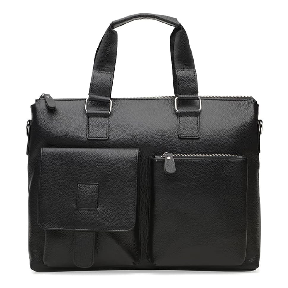 Чоловічі шкіряні сумки Borsa Leather K18825-black