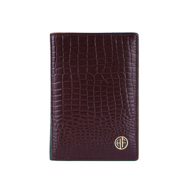 Шкіряна обкладинка для паспорта Hammonds Flycatcher PH602 Croc Brown (Коричневий)