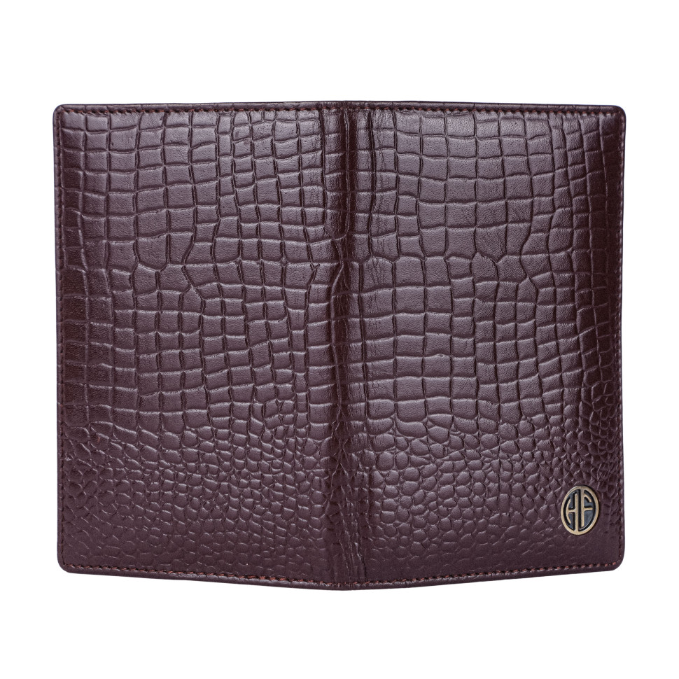 Шкіряна обкладинка для паспорта Hammonds Flycatcher PH602 Croc Brown (Коричневий)