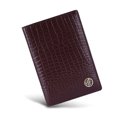 Шкіряна обкладинка для паспорта Hammonds Flycatcher PH602 Croc Brown (Коричневий)