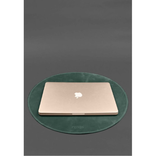 Настільний набір із натуральної шкіри 1.2 зелений Crazy Horse