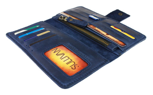 Гаманець жіночий шкіряний SULLIVAN kgb10(8) синій