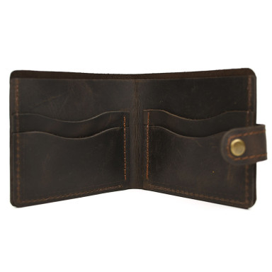 Mens leather wallet TARWA RC-wall-005 brown