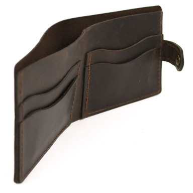 Mens leather wallet TARWA RC-wall-005 brown