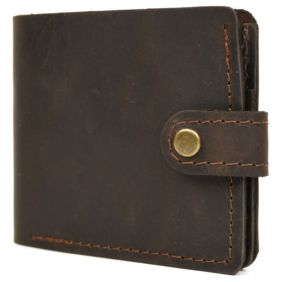 Mens leather wallet TARWA RC-wall-005 brown
