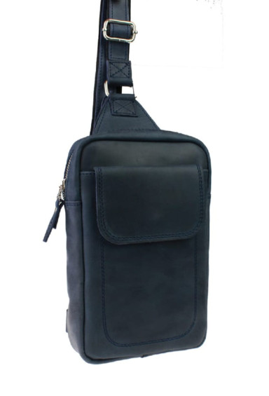 Mens sling shoulder bag banana 102-10(28) blue