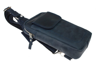 Mens sling shoulder bag banana 102-10(28) blue