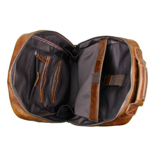 Чоловік шкіряний рюкзак для щоденного використання John McDee 7347B