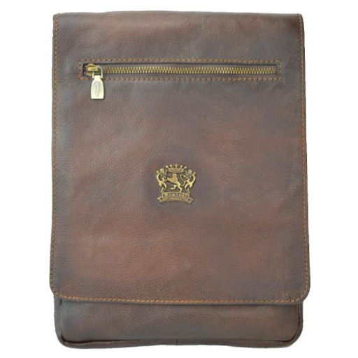 Pratesi BCF283 - Vinci Cross Body Bag in cow leather Vinci B283 Coffee