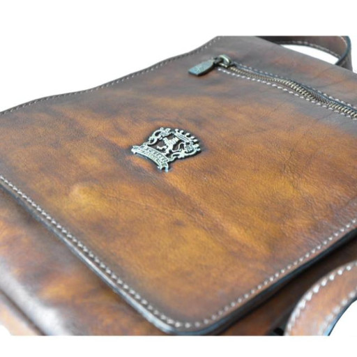 Pratesi BCF283 - Vinci Cross Body Bag in cow leather Vinci B283 Coffee
