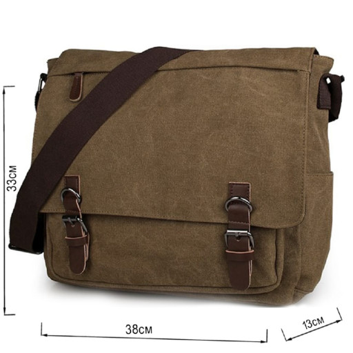 Барсетка чоловіча вертикальна на пояс 20368 Vintage Коричнева