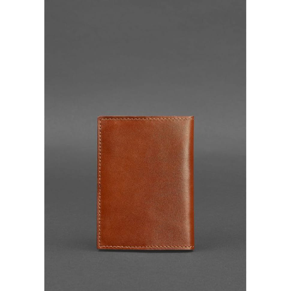 Leather passport cover 1.2 light brown