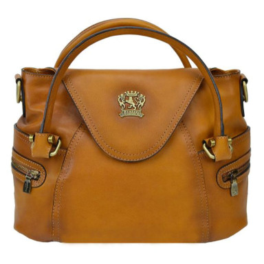 Pratesi BCO506 - Rincine B506 Lady Bag in cow leather Rincine B506 Cognac