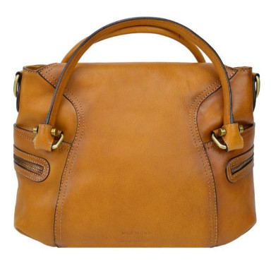 Pratesi BCO506 - Rincine B506 Lady Bag in cow leather Rincine B506 Cognac