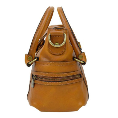 Pratesi BCO506 - Rincine B506 Lady Bag in cow leather Rincine B506 Cognac