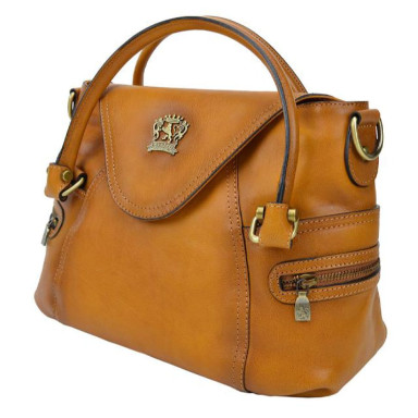 Pratesi BCO506 - Rincine B506 Lady Bag in cow leather Rincine B506 Cognac