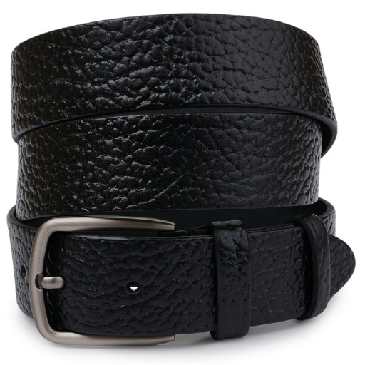 Шкіряний чоловічий ремінь Vintage 20740 Чорний