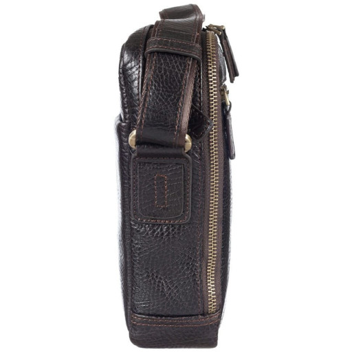 Барсетка м'яка шкіряна Tony Bellucci 5153-886 коричневий флотар