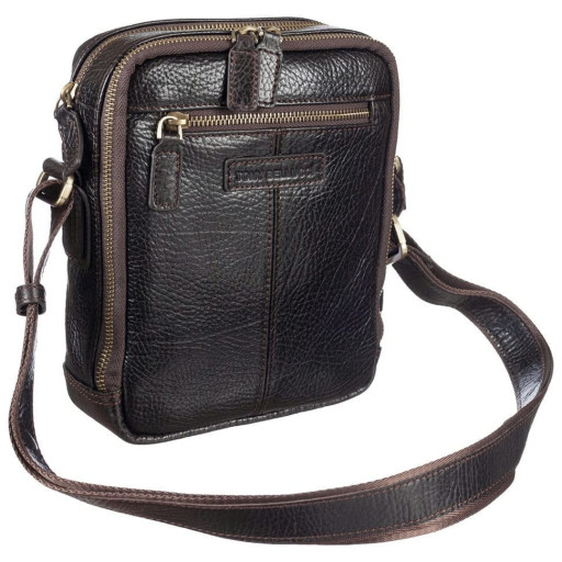 Барсетка м'яка шкіряна Tony Bellucci 5153-886 коричневий флотар