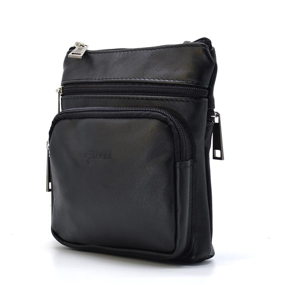 Small shoulder bag for men made of leather TARWA GA-1342-2-3md
