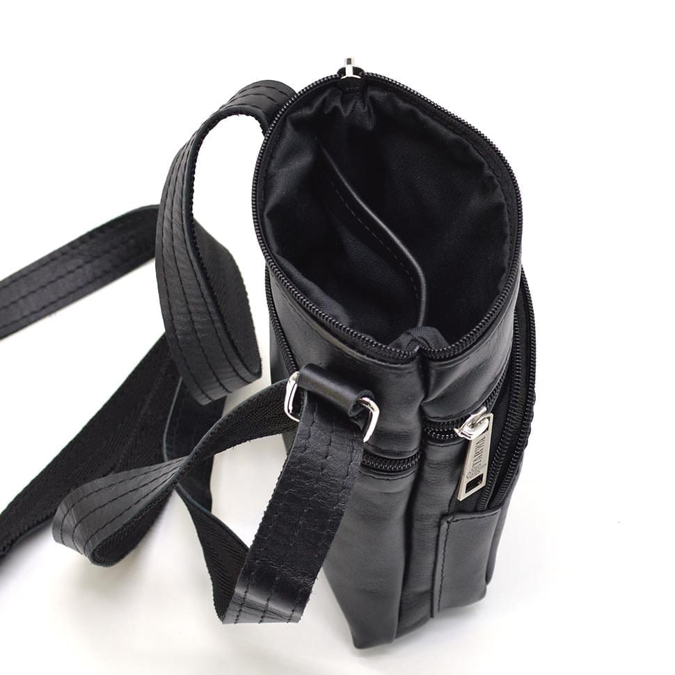 Small shoulder bag for men made of leather TARWA GA-1342-2-3md