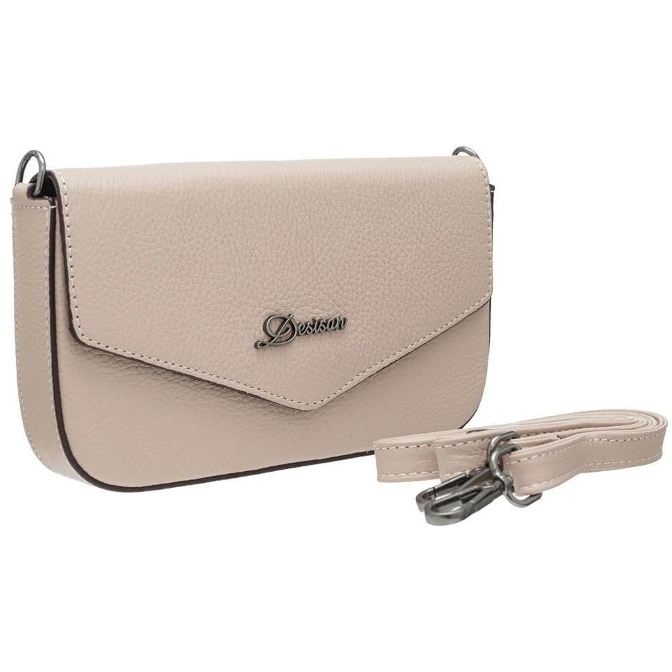 Сумка жіноча шкіра Desisan 817-606 пудра флотар