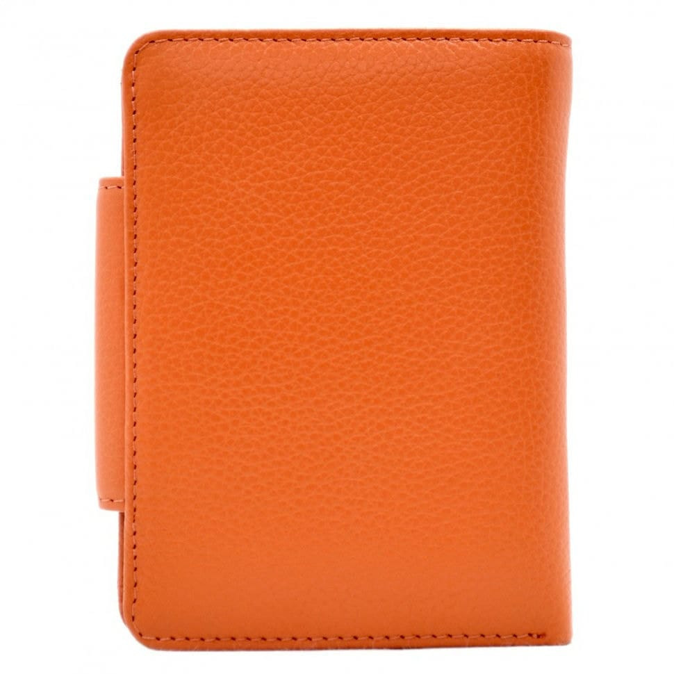 Гаманець жіночий шкіряний Desisan 086-374 помаранчевий флотар