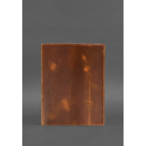 Шкіряна папка для документів 5.0 Світло-коричнева Crazy Horse з ефектом Pull Up