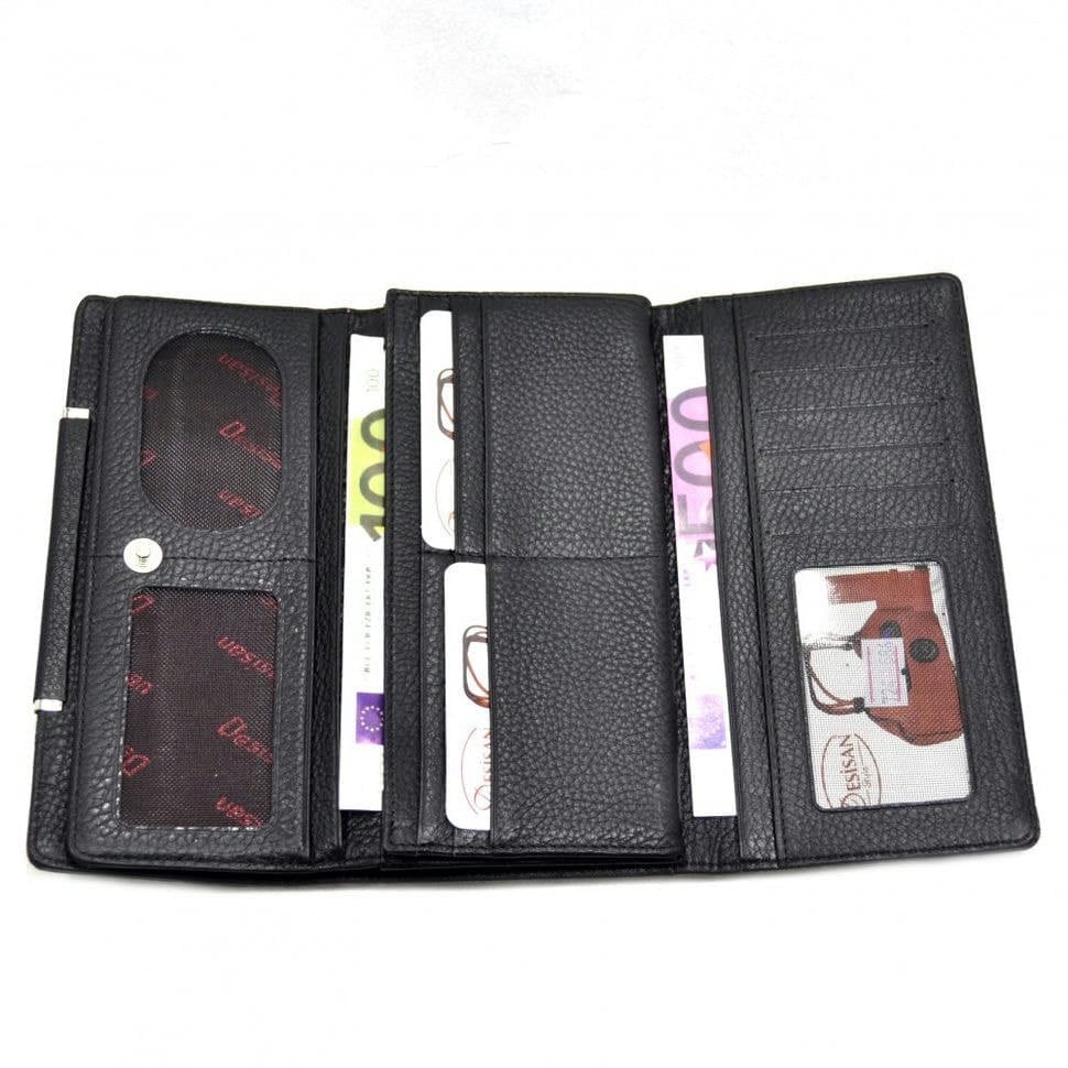 Гаманець жіночий шкіряний Desisan 724-586 зелена змія