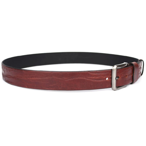 Ремінь шкіряний коричневий 40мм фактурний Limary sk400230