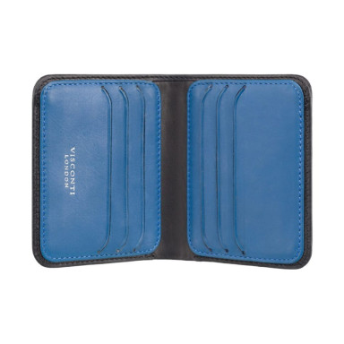 Men's wallet Visconti VSL34 Lank with RFID (Black-Cobalt)