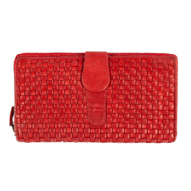 Винтажный кошелек женский Ashwood D84 Red