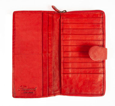 Винтажный кошелек женский Ashwood D84 Red
