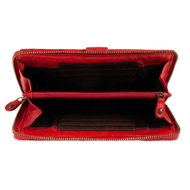 Винтажный кошелек женский Ashwood D84 Red
