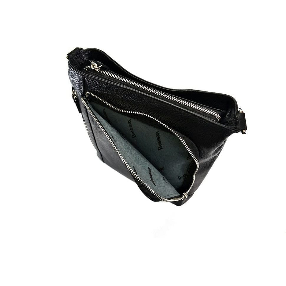 Барсетка м'яка шкіряна Desisan 1331-011 чорний флотар