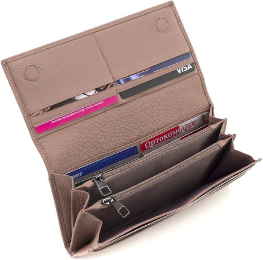 Пудровий жіночий гаманець на магнітах Marco Coverna W002 Pudra