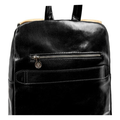 Mens leather backpack - LA Confidential - Time Resistance 5240401 black