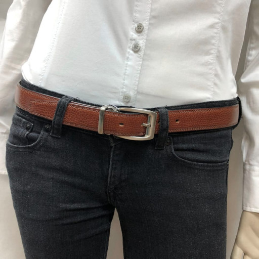 Ремінь шкіряний 04/30 cuoio коньячний TONY PEROTTI