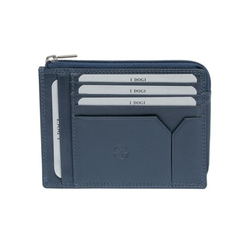 Кредитниця шкіряна Cortina 5049 синій