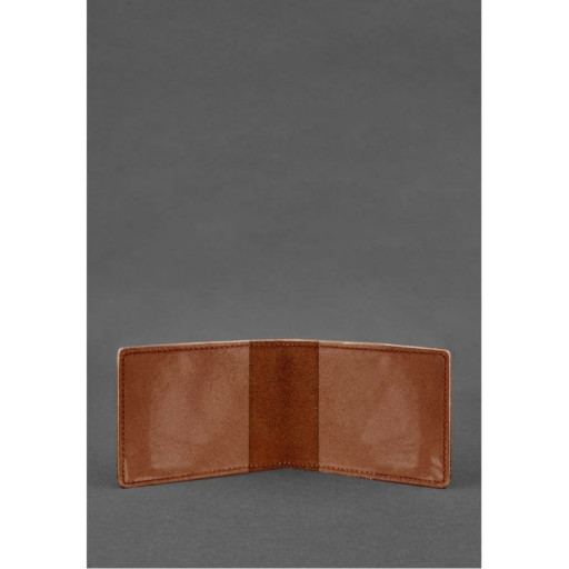 Шкіряна обкладинка для посвідчення інваліда війни світло-коричнева