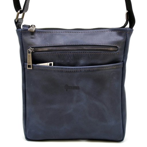 Чоловіча шкіряна сумка через плече RK-1300-3md TARWA синя
