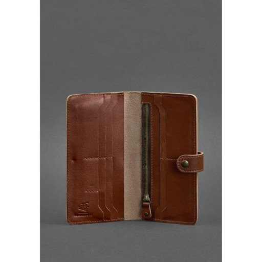 Шкіряне портмоне 7.0 світло-коричневе